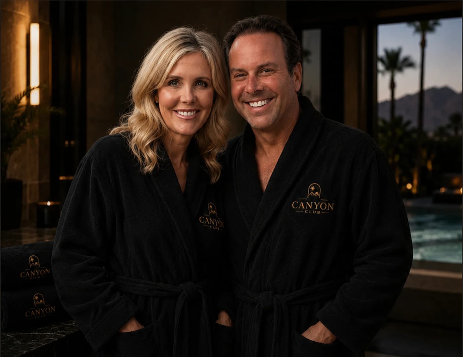 Chris and John Sapiente in Canyon Club robes